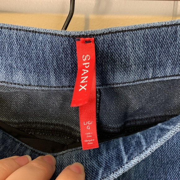 Spanx Jean-is Ankle Leggings #20018R Size Large - Picture 4 of 8